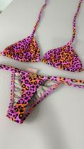 Biquíni Lolla Brasil Fio Dental Rosa Onça Juju Biquíni Lolla Brasil Fio Dental Rosa Onça Juju