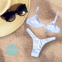 Biquíni LT Store Top Meia-Taça com Bottom Asa-delta Fio-Dental