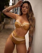 Biquíni Luar Hot Pants Dourado