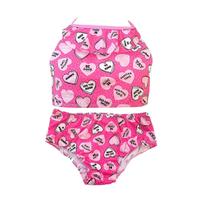 Biquini Luiza Infantil Menina Bebe Color Rose Verão Bech Biquini Luiza Infantil Menina Bebe Color Rose Verão Bech