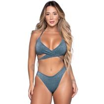 Biquíni Lurex Bella Fiore Top Amarrações E Calcinha Asa Delta Blogueira Biquíni Lurex Bella Fiore Top Amarrações E Calcinha Asa Delta Blogueira