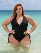 Biquini Maiô Com Amarração Conforto E Estilo Moda Plus Size