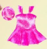 Biquini Maiô e Touca Infantil Feminino, Poliester