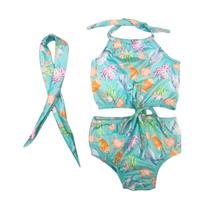 Biquini Maiô Feminino Infantil Moda Praia Resistente Forrado c/ Faixa de Cabelo Vários Tamanhos Biquini Maiô Feminino Infantil Moda Praia Resistente Forrado c/ Faixa de Cabelo Vários Tamanhos