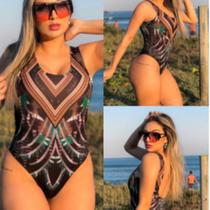 Biquini maio feminino praia body colorido body corrente - Dioper Store