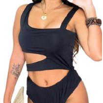 Biquini maio feminino praia bojo branco body maio bojo verão - Dioper Store