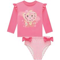 Biquini Manga Longa Frutas Malha Dry UV Infanti Biquini Manga Longa Frutas Malha Dry UV Infanti