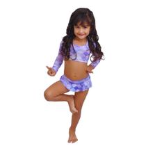 Biquíni Manga Longa Sereia Lilás - PP ao GG Biquíni Manga Longa Sereia Lilás - PP ao GG