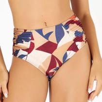 Biquíni Max Drapee Estampado Zero Barriga - Banho de Mar Biquíni Max Drapee Estampado Zero Barriga - Banho de Mar