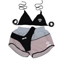 Biquíni Meia Taça Asa Delta Refletivo + Short Tactel Biquíni Meia Taça Asa Delta Refletivo + Short Tactel