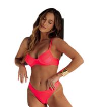 Biquíni meia taça com bojo removível e alças finas calcinha empina bumbum Biquíni meia taça com bojo removível e alças finas calcinha empina bumbum