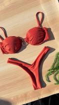 Biquini Meia Taça Com Bojo Removível e Aro de Sustentação Calcinha Asa Delta Biquini Meia Taça Com Bojo Removível e Aro de Sustentação Calcinha Asa Delta