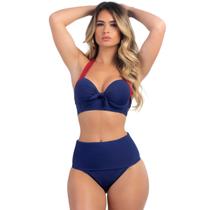 Biquíni Meia Taça Com Bojo Sustentação E Calcinha Hot Pant Biquíni Meia Taça Com Bojo Sustentação E Calcinha Hot Pant