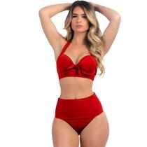 Biquíni Meia Taça Com Bojo Sustentação E Calcinha Hot Pant Biquíni Meia Taça Com Bojo Sustentação E Calcinha Hot Pant