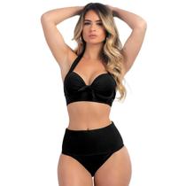 Biquíni Meia Taça Com Bojo Sustentação E Calcinha Hot Pant Biquíni Meia Taça Com Bojo Sustentação E Calcinha Hot Pant