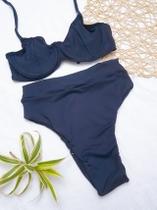 Biquini meia taça + hot pants preto Biquini meia taça + hot pants preto