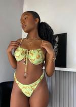 Biquíni meia taça onça Biquíni meia taça onça