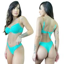 Biquini Meia Taça Retrô Canelado Mônaco Corrente Biquini Meia Taça Retrô Canelado Mônaco Corrente