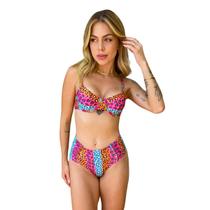 Biquini Meia Taça Retrô Cortininha Calcinha Bombom Luxo Mar Biquini Meia Taça Retrô Cortininha Calcinha Bombom Luxo Mar