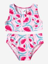 Biquini Melancia Top e Calcinha Infantil Rosa Uv 50+ Tip Top -