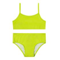 Biquíni Menina BGR em Malha Splash c/ Proteção UV50+ Neon Tamanho:12Cor:AMARELO Biquíni Menina BGR em Malha Splash c/ Proteção UV50+ Neon Tamanho:12Cor:AMARELO
