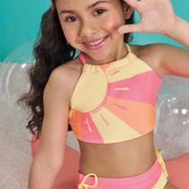 Biquini Menina Kukiê Dupla Face Proteção UV50+ Amarelo/Rosa Biquini Menina Kukiê Dupla Face Proteção UV50+ Amarelo/Rosa