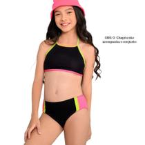 Biquíni Menina Marujos e Sereias com Prtoteção UV50+ Preto e Rosa Biquíni Menina Marujos e Sereias com Prtoteção UV50+ Preto e Rosa