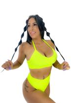 biquíni moda praia canelado modelo Suita hot paint