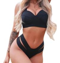 Biquini Neon Tiras Grossa Modelo Fio Duplo