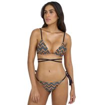 Biquini New Beach Dupla Face Cortininha Cruzado Feminino