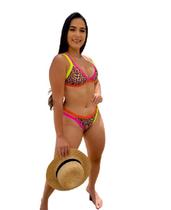 Biquini Oncinha Fluor com bojo Blogueira Papilloo Biquini Oncinha Fluor com bojo Blogueira Papilloo