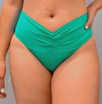 Biquíni pala franzida efeito coração