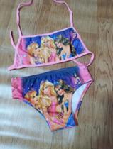 Biquíni para criança, estampa da Barbie
