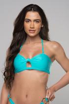 Biquini parte de cima nó fts - azul turquesa Biquini parte de cima nó fts - azul turquesa