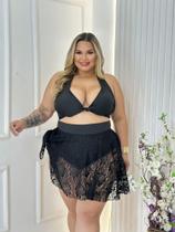 Biquini Plus Size adulto hot pants com Saia Biquini Plus Size adulto hot pants com Saia