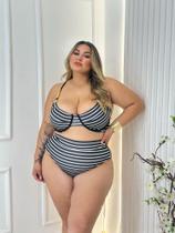 Biquíni Plus Size adulto Hot Pants Fio Duplo Biquíni Plus Size adulto Hot Pants Fio Duplo
