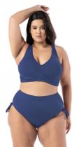 Biquíni Plus Size Alças Largas Lateral Grossa Cintura Alta
