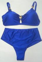 Biquíni plus size argola com bojo cintura alta alça corrente Biquíni plus size argola com bojo cintura alta alça corrente