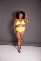 biquíni plus size argola com calcinha hot pants