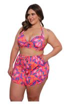 Biquini Plus Size Bojo + Short Verão