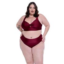 Biquini Plus Size Bojo Torcido Calcinha Fio Duplo Ajustável Biquini Plus Size Bojo Torcido Calcinha Fio Duplo Ajustável