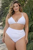 Biquíni Plus Size Branco Elegance Tamanho:G1Cor:Branco Biquíni Plus Size Branco Elegance Tamanho:G1Cor:Branco