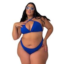 Biquíni Plus Size Cintura Alta Sem Bojo