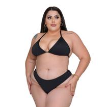 Biquíni Plus Size Cintura Alta Sem Bojo