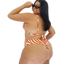 Biquíni Plus Size Cintura Alta Sem Bojo