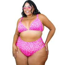 Biquíni Plus Size Cintura Alta Sem Bojo Verão 2025 Marquinha