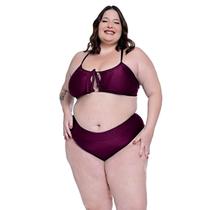 Biquíni Plus Size Com Bojo Removível Disfarça Barriguinha