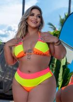 Biquini Plus Size Cortininha Tropicaly - El Shaday