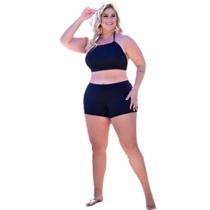 Biquini Plus Size Cropped Com Bojo E Shorts Tamanho 48 Ao 50 Biquini Plus Size Cropped Com Bojo E Shorts Tamanho 48 Ao 50