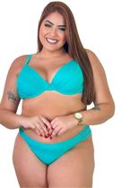 Biquíni Plus Size de Aro Sem bojo Calcinha Duplo Fio Liso. Biquíni Plus Size de Aro Sem bojo Calcinha Duplo Fio Liso.